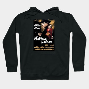 The Maltese Falcon Movie Poster (Dark Noir) Hoodie